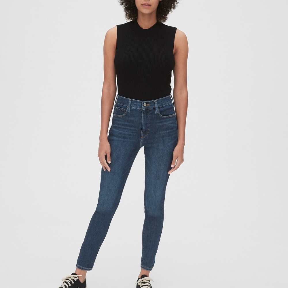 GAP HIGHRISE skinny medium indigo 25